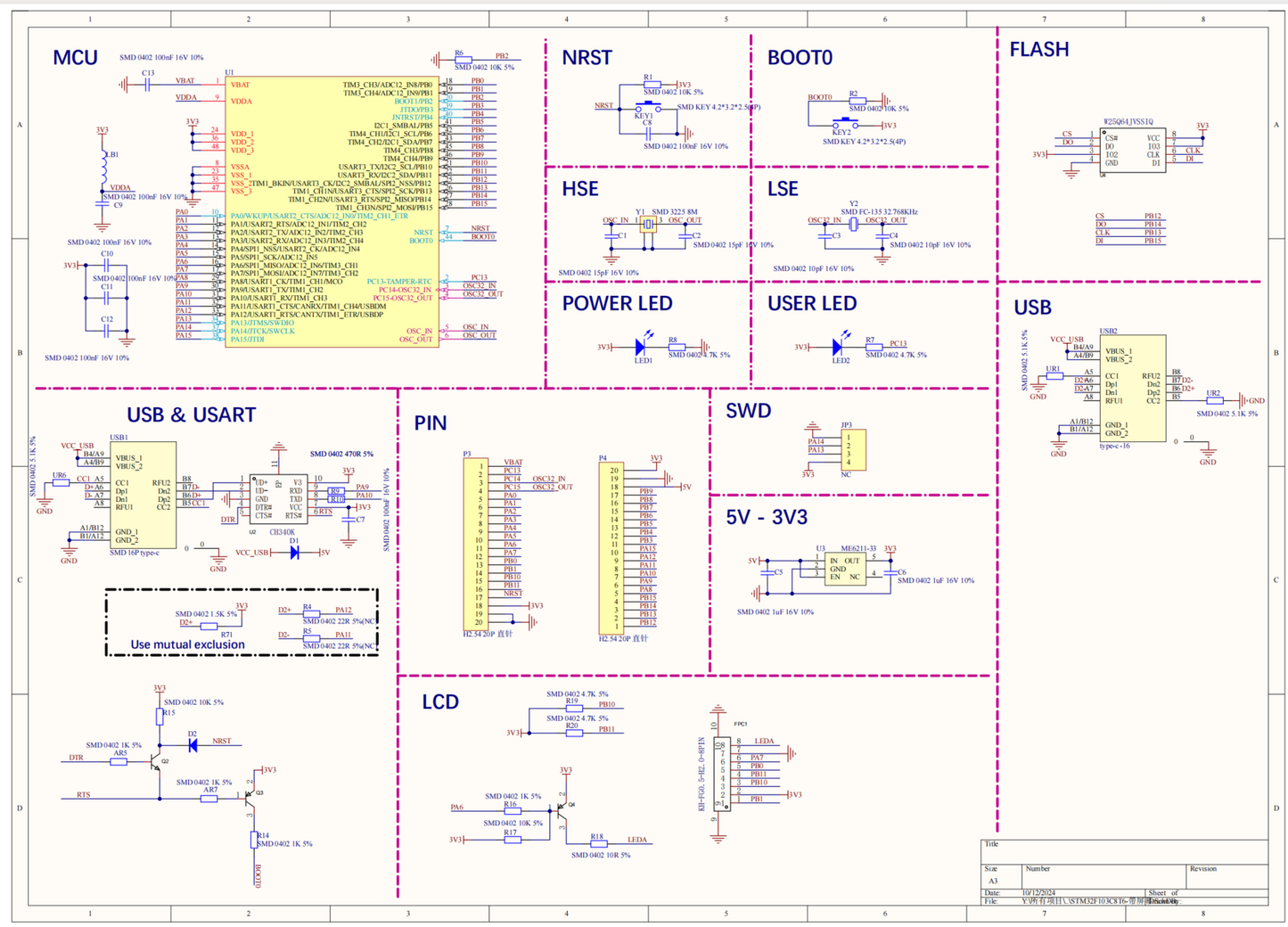 STM32F103C6T6 with Screen